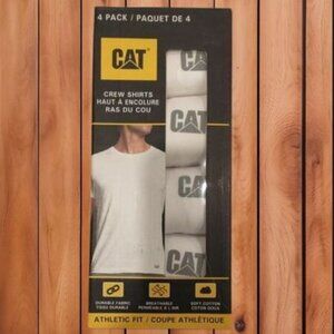 NEW Caterpillar - T-shirt ras du cou en coton pour hommes, paquet de 4